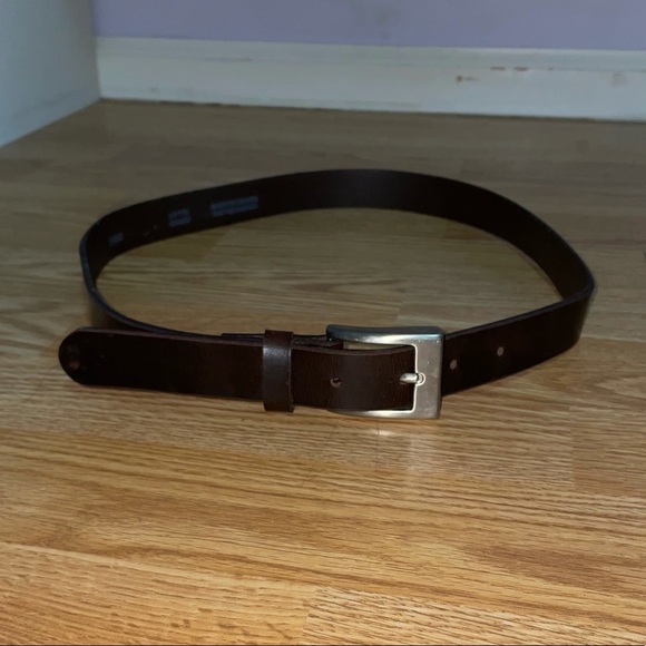 3/$30 brown leather belt large (38.5 inches) - Picture 2 of 7